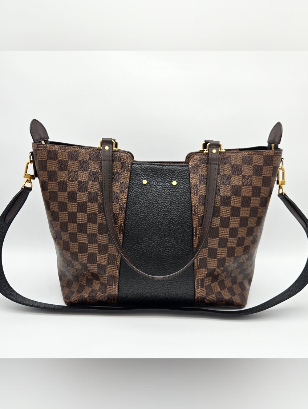 Authentic Louis Vuitton Damier Ebene Jersey #4428M
